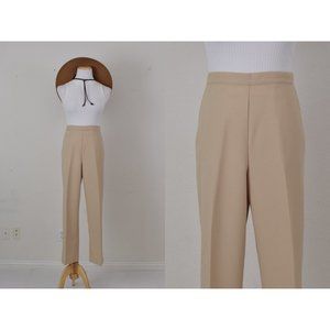 Vintage 90s Polyester Trousers size 10P | 32-36 waist‎